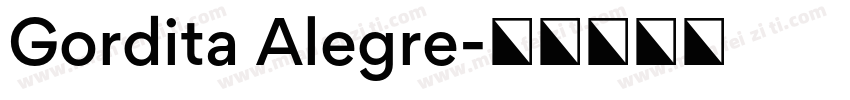 Gordita Alegre字体转换
